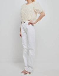 2.7 August Apparel - Fuzzy Feather Top