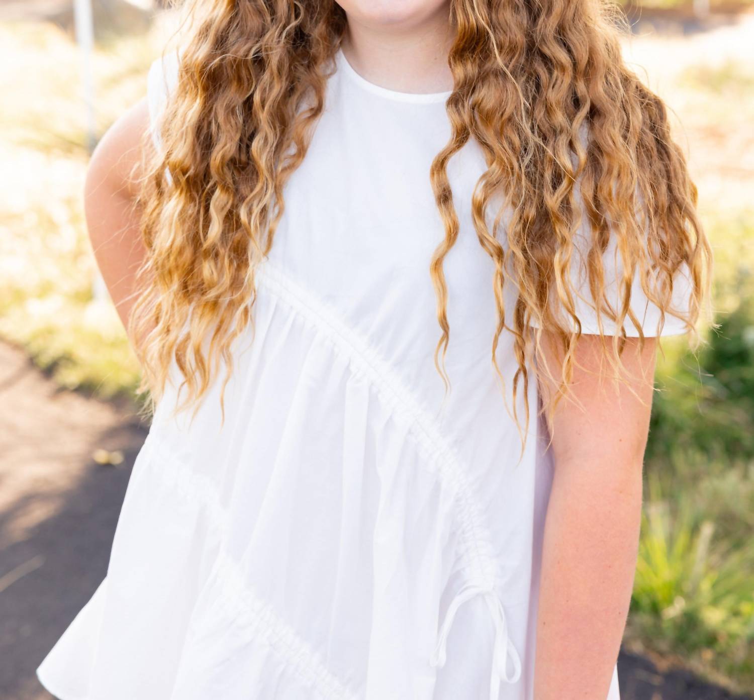 Sadie & Sage - Girl's Gathered Mini Dress