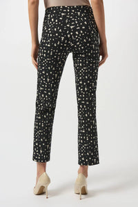 Joseph Ribkoff - Abstract Print Slim Ankle Pants