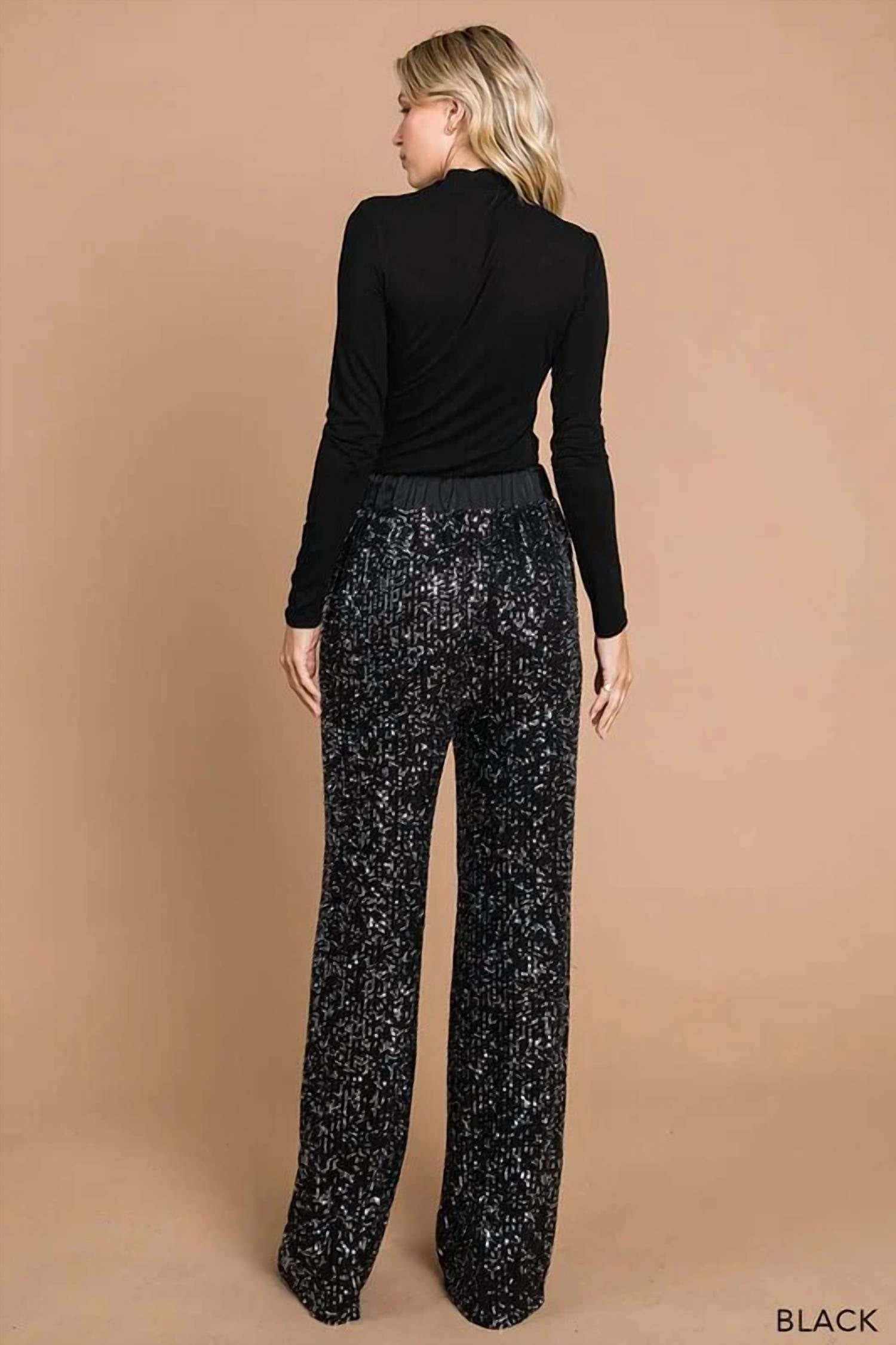 Cotton Bleu - Sequence Wide Leg Full Lined Long Pants