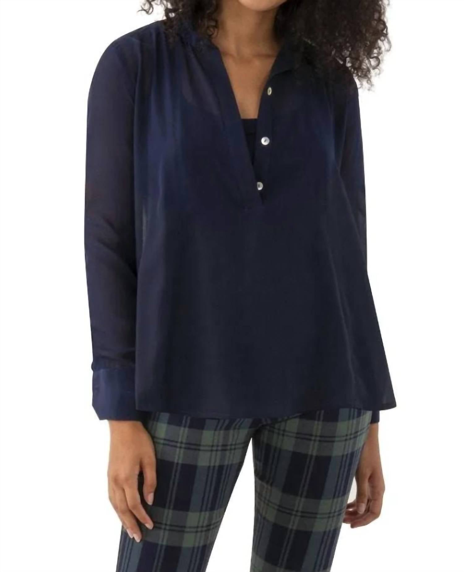 Gretchen Scott - Chiffon Seamed Top