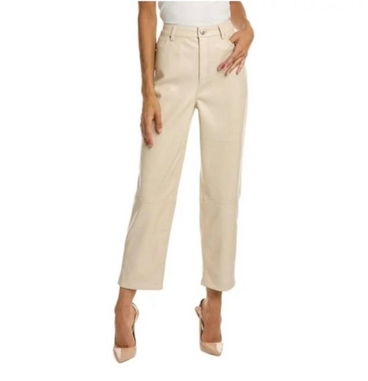 Ted Baker - London High Rise Straight Leg Faux Leather Pants