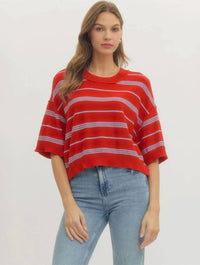 Entro - Poppy Striped Sweater