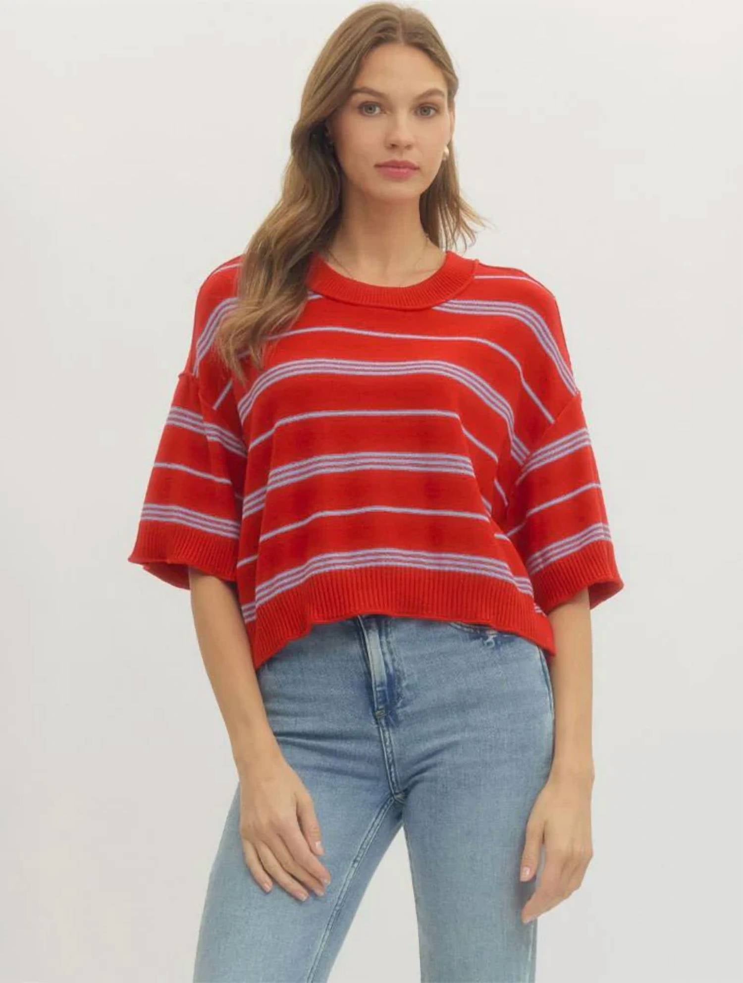 Entro - Poppy Striped Sweater