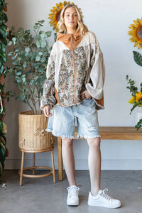 Oli & Hali - Tapestry and Lace Hoodie