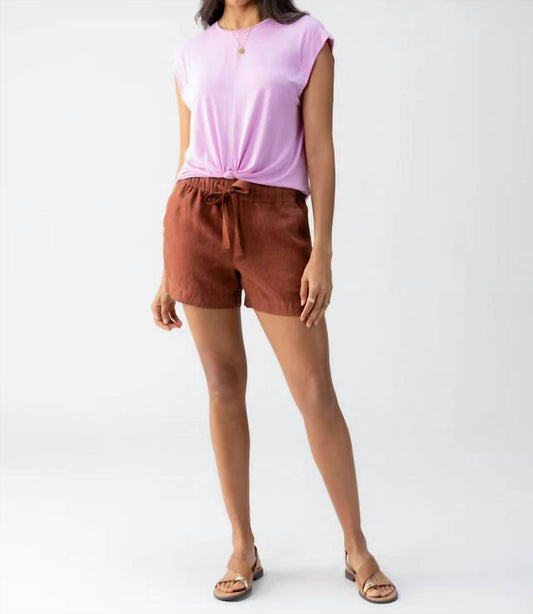 Sanctuary - Always Linen Striped Short