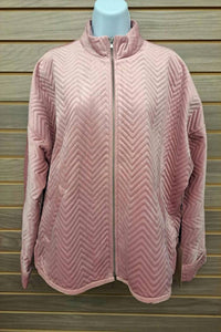 Remixmess - Women's Jacket With Zip Zigzag Elastic Bottom