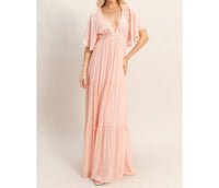 Hyfve - Flutter Sleeve Maxi Dress