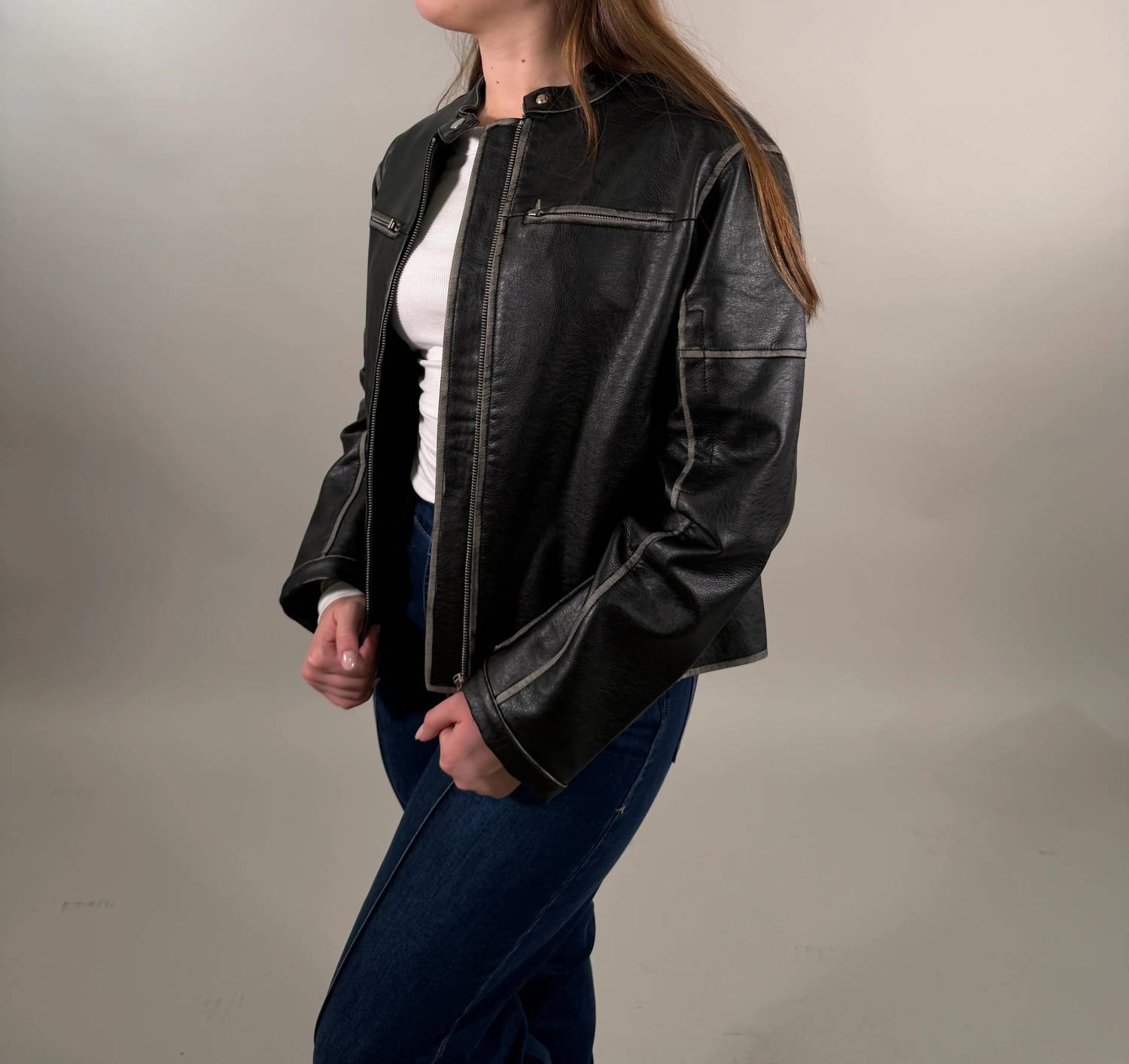Mod Ref - Relaxed Fit Moto Jacket