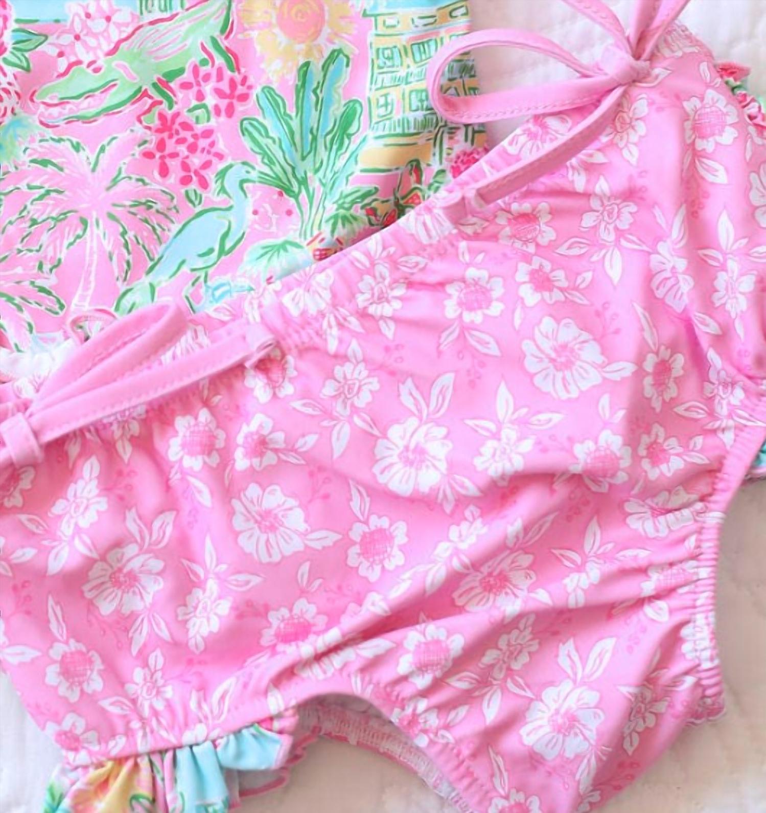 Charlies Project - Girl's Samantha Ruffle Two Piece Tankini Swim Set