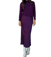 Michael Stars Padma Mixed Fabric Dress in glimmer - women's dress