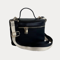 Ahdorned - Women's Jenna Nylon & Vegan Top Handle Crossbody Bag