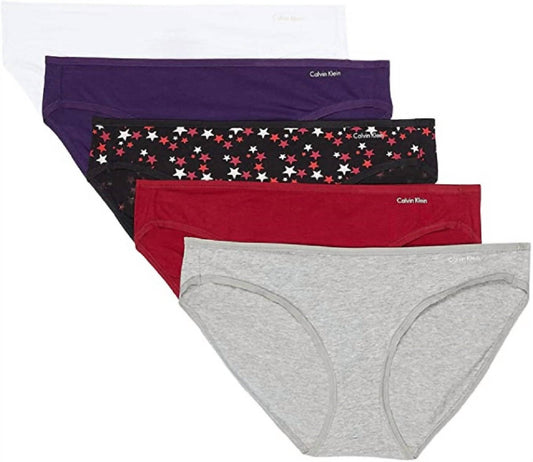 Calvin Klein - Women's 5-Pack Form Bikini Bottom