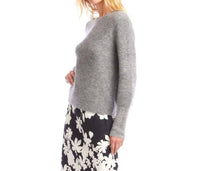 Karen Kane Boucle Sweater Top in gray - women's sweater - detail view