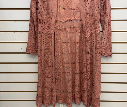 Vocal Apparel - Lace Jacket With Studded Suede Details