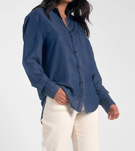 Elan - Classic Denim Button Down Shirt