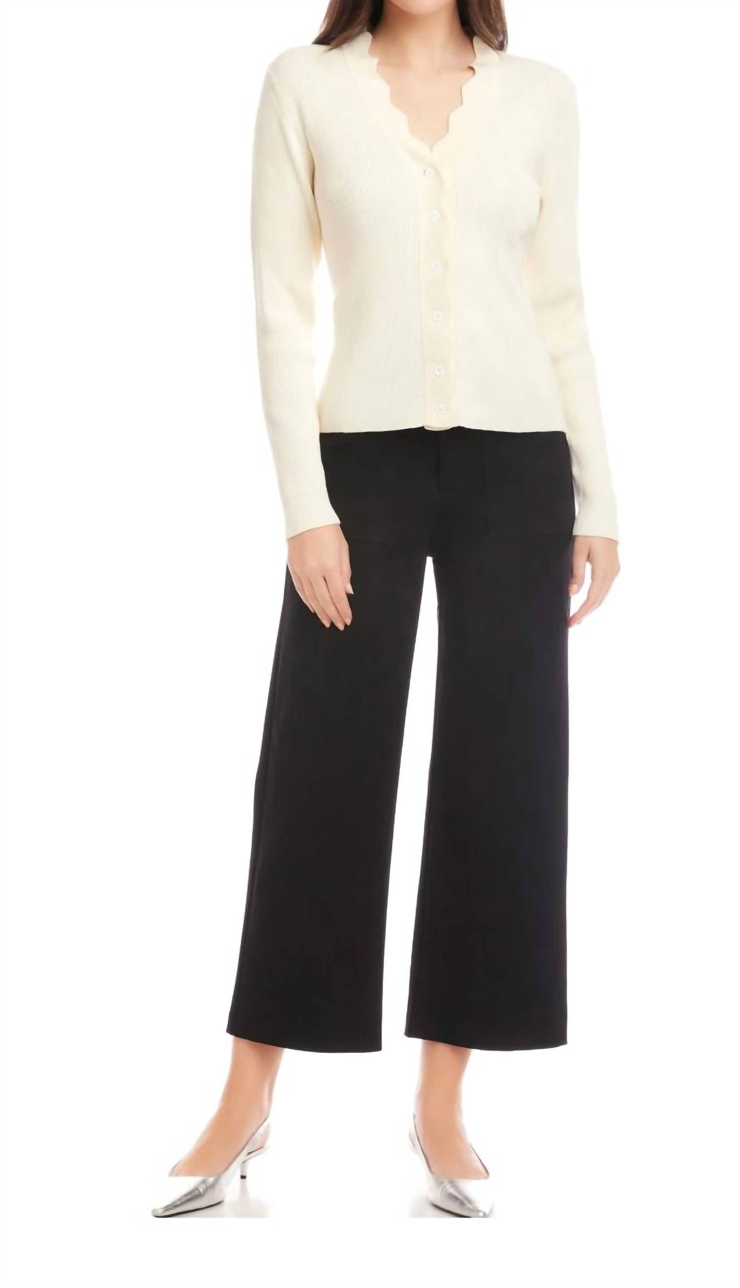 Central Park West - Women's Scallop Sweater