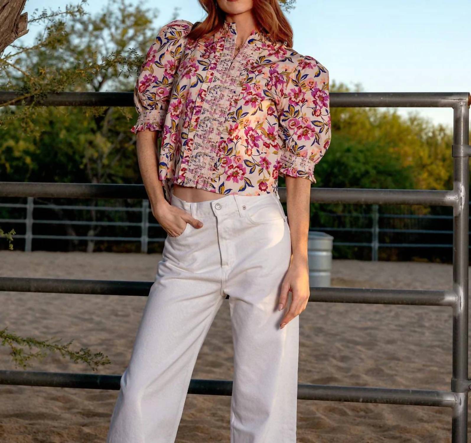Love The Label - Zinny Button Front Top