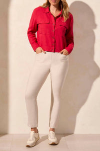 Tribal - Long Sleeve Button Front Jacket