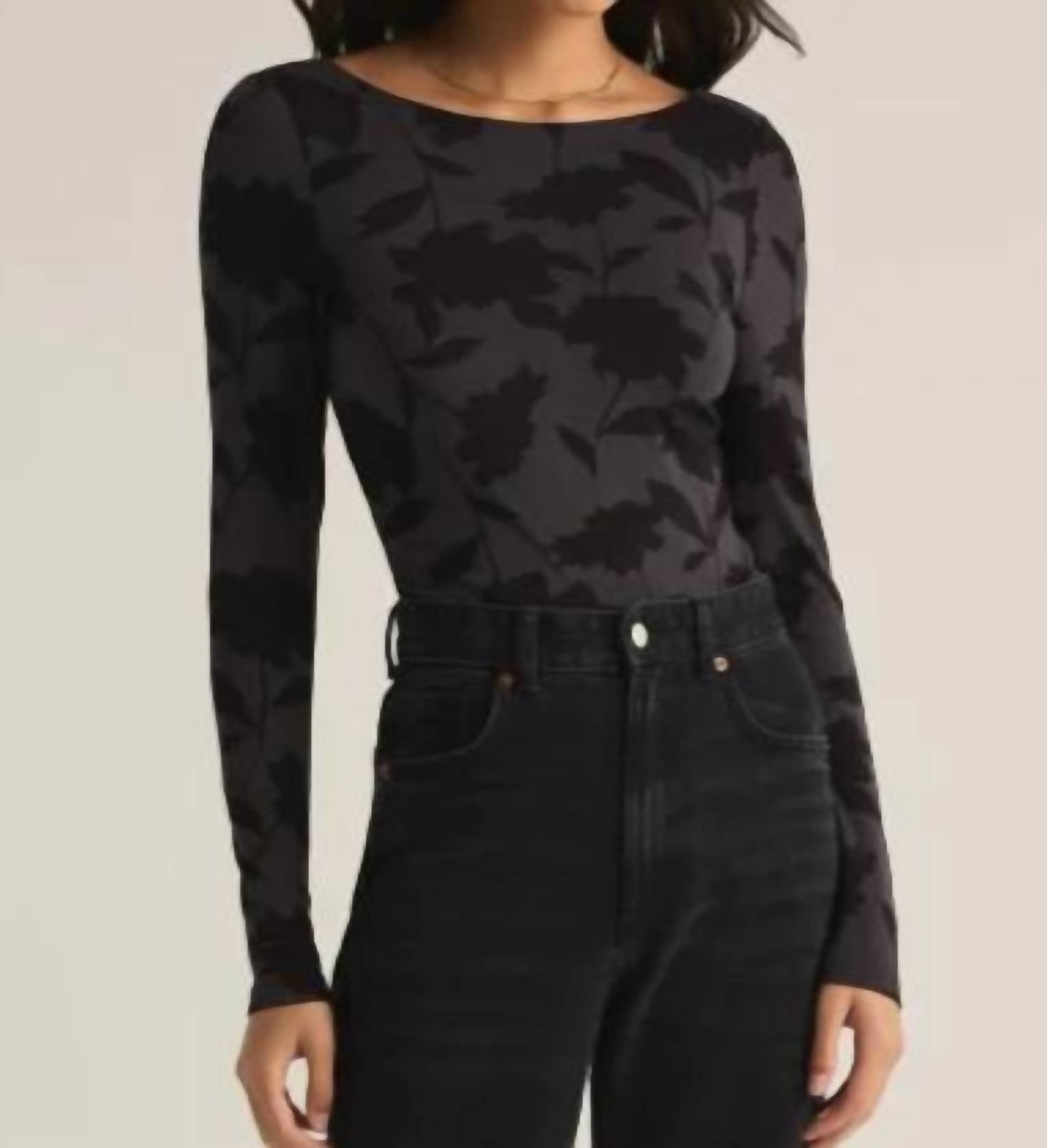 Z Supply - Baela Shadow Floral Bodysuit