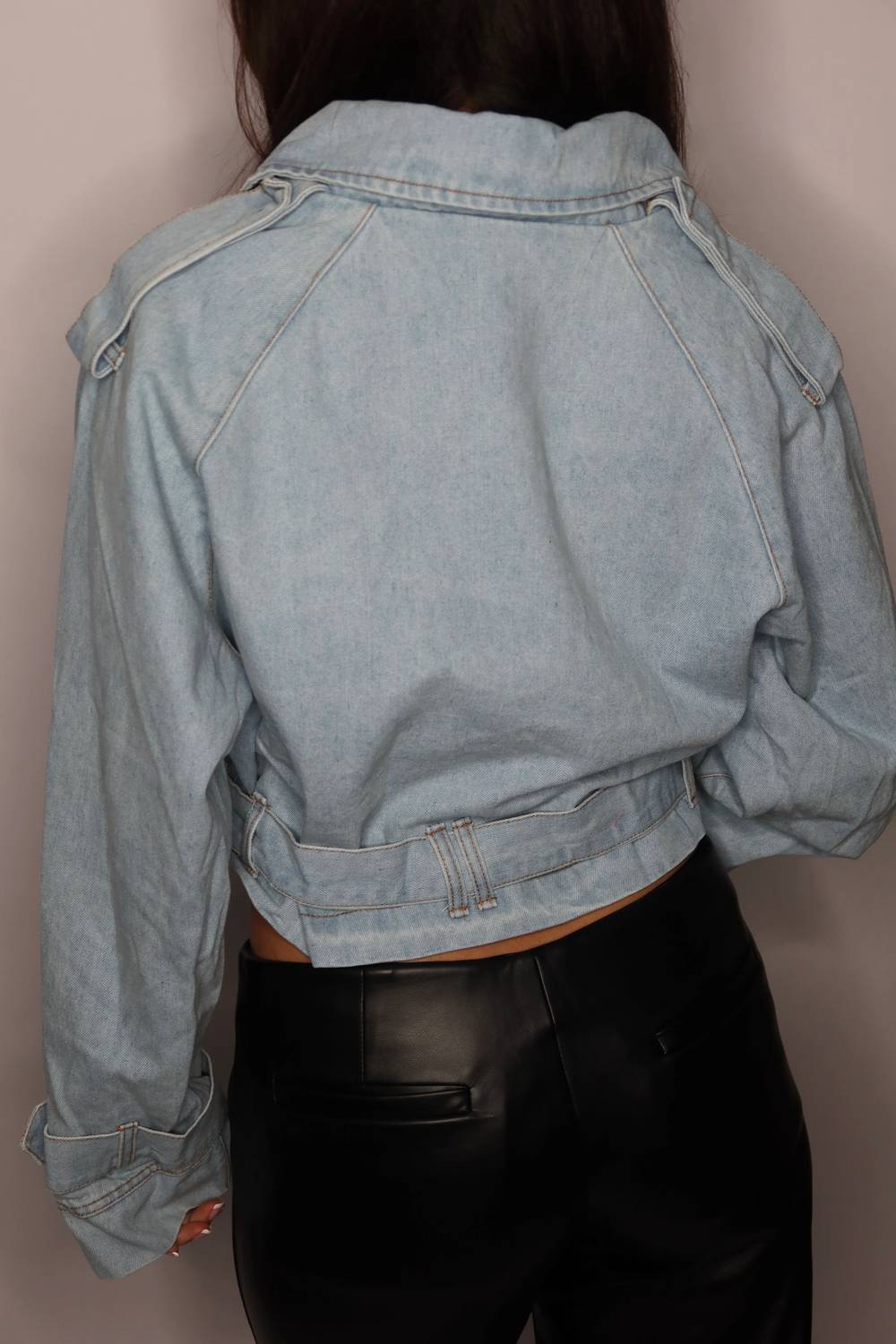 Edit By Nine - Soho Denim Cropped Jacket
