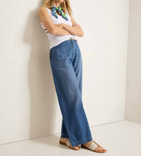Tommy Bahama - High-rise Linen Blend Denim Trousers