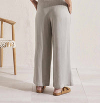 TRIBAL Pull On Ankle Pant With Hem Vent in dried sage - women's pants - detail view