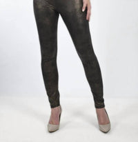 Frank Lyman - Metallic Faux Leather Pants