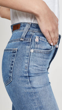 Ag Jeans - Isabelle High Rise Straight Crop Jeans