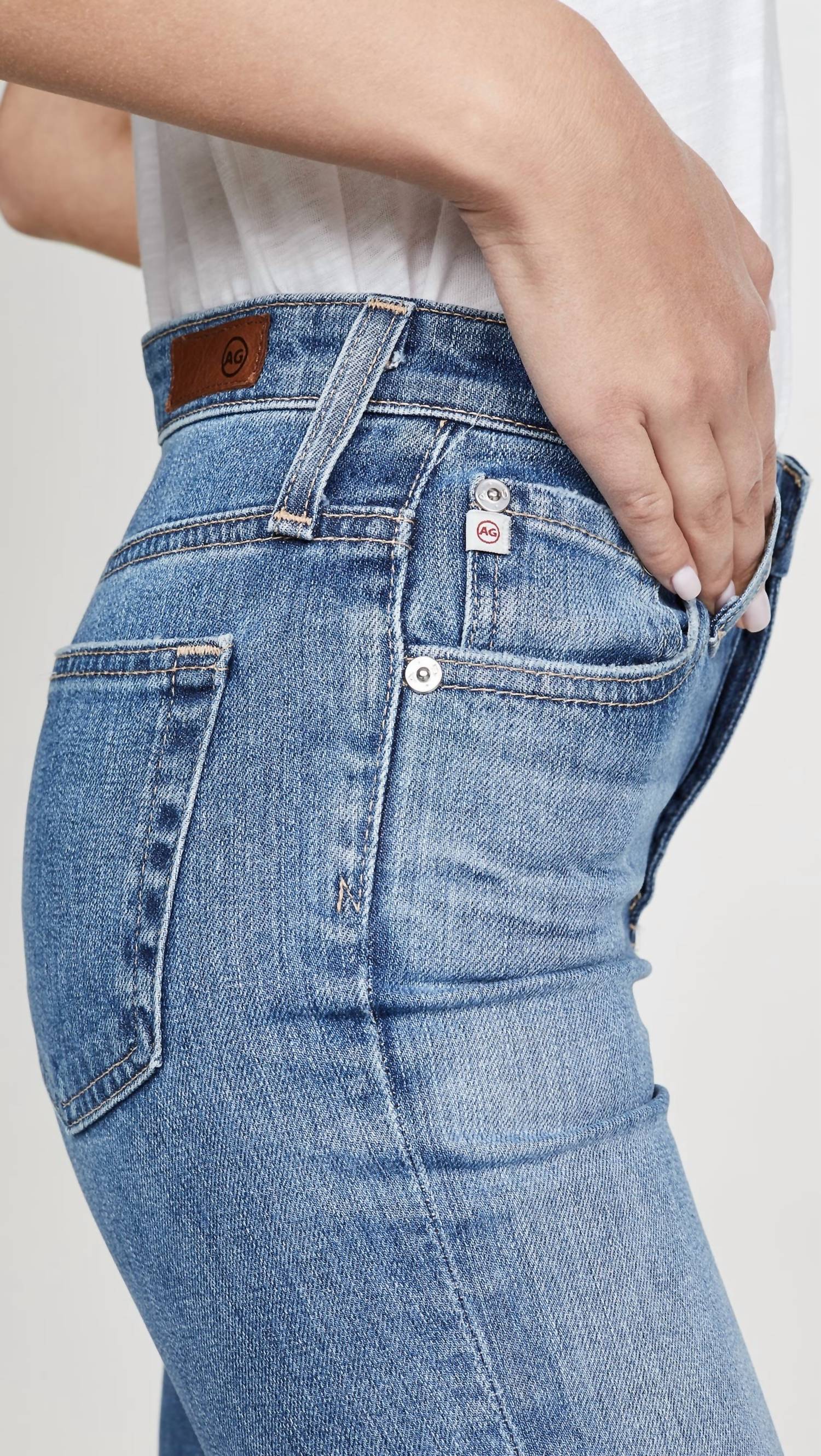 Ag Jeans - Isabelle High Rise Straight Crop Jeans