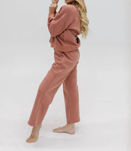 Tea N Rose - Happy Lounge Long Sleeve Top & Wide Leg Set