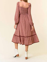 Doe And Rae - Floral Tiered Midi Dress