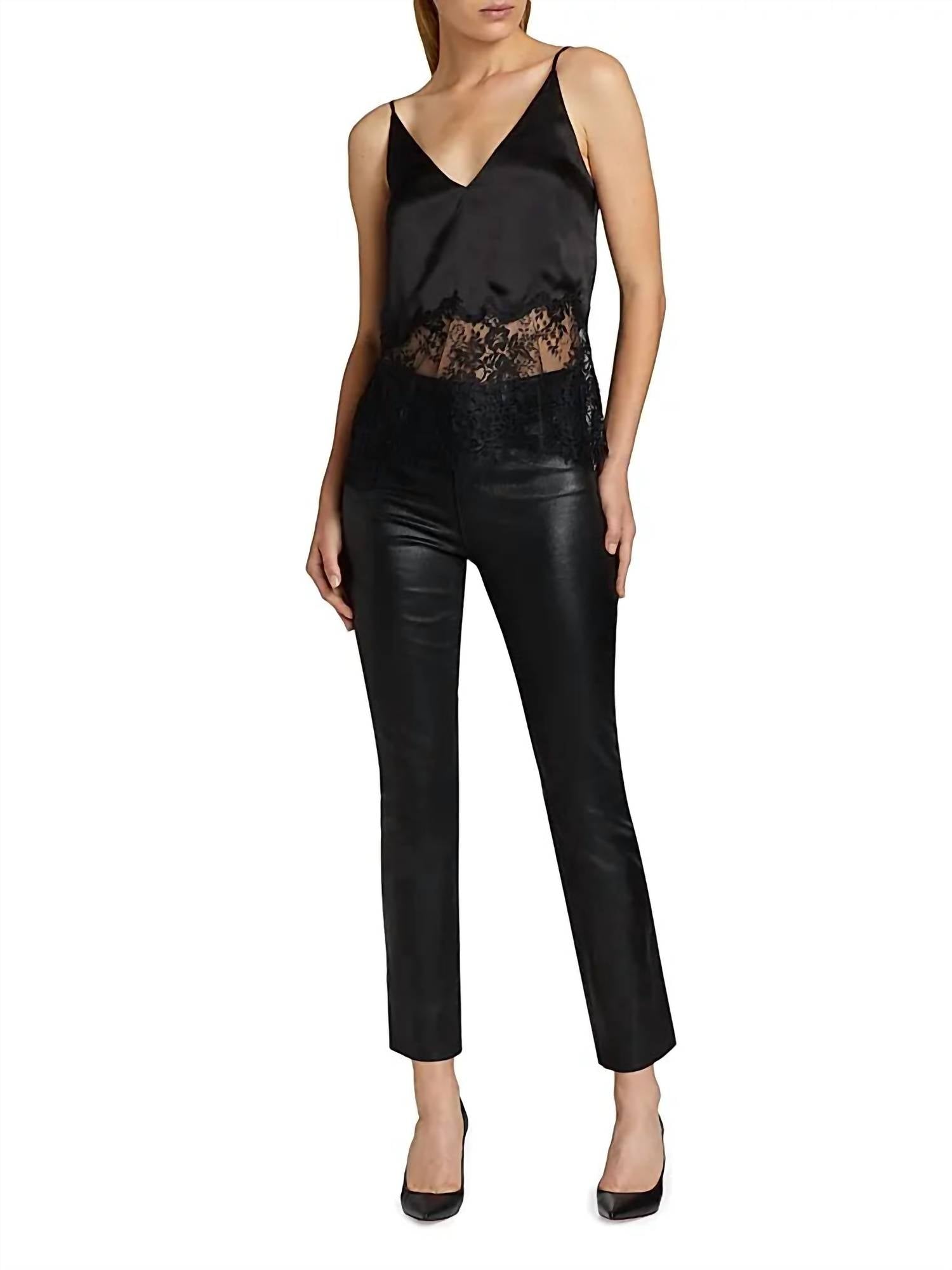 L'Agence - Tati High Rise Crop Micro Boot Pants