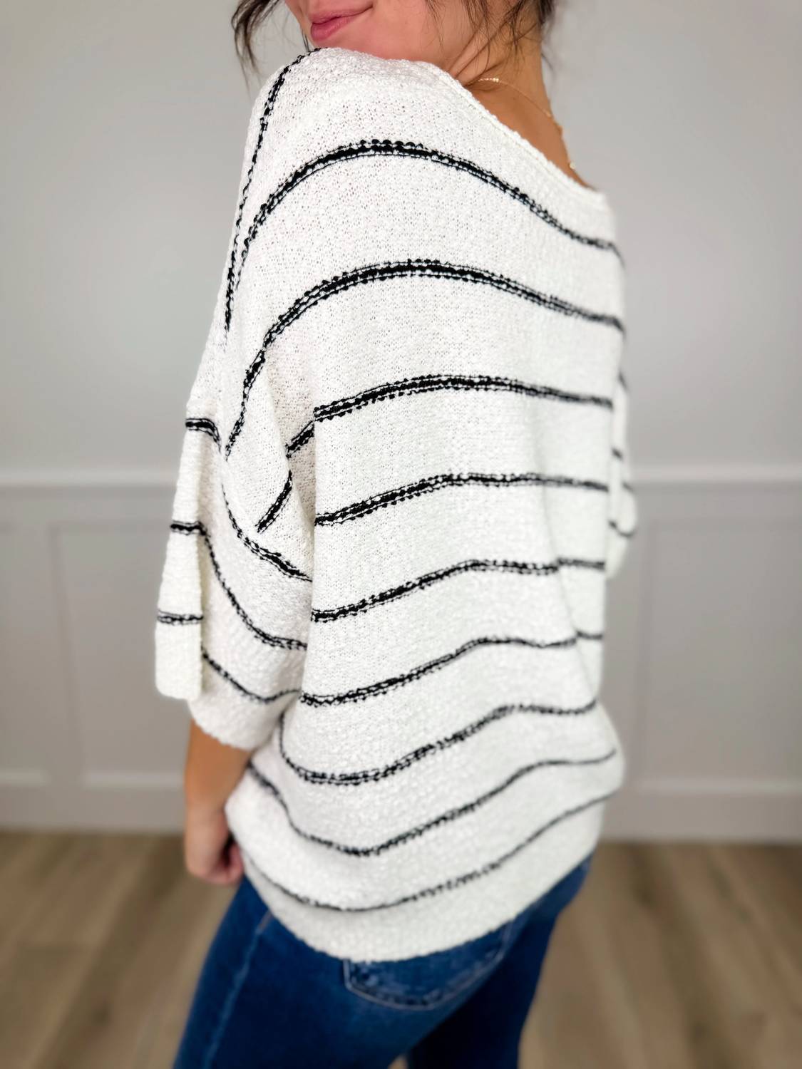 Sew In Love - All Along Knit 3/4 Sleeve Sweater