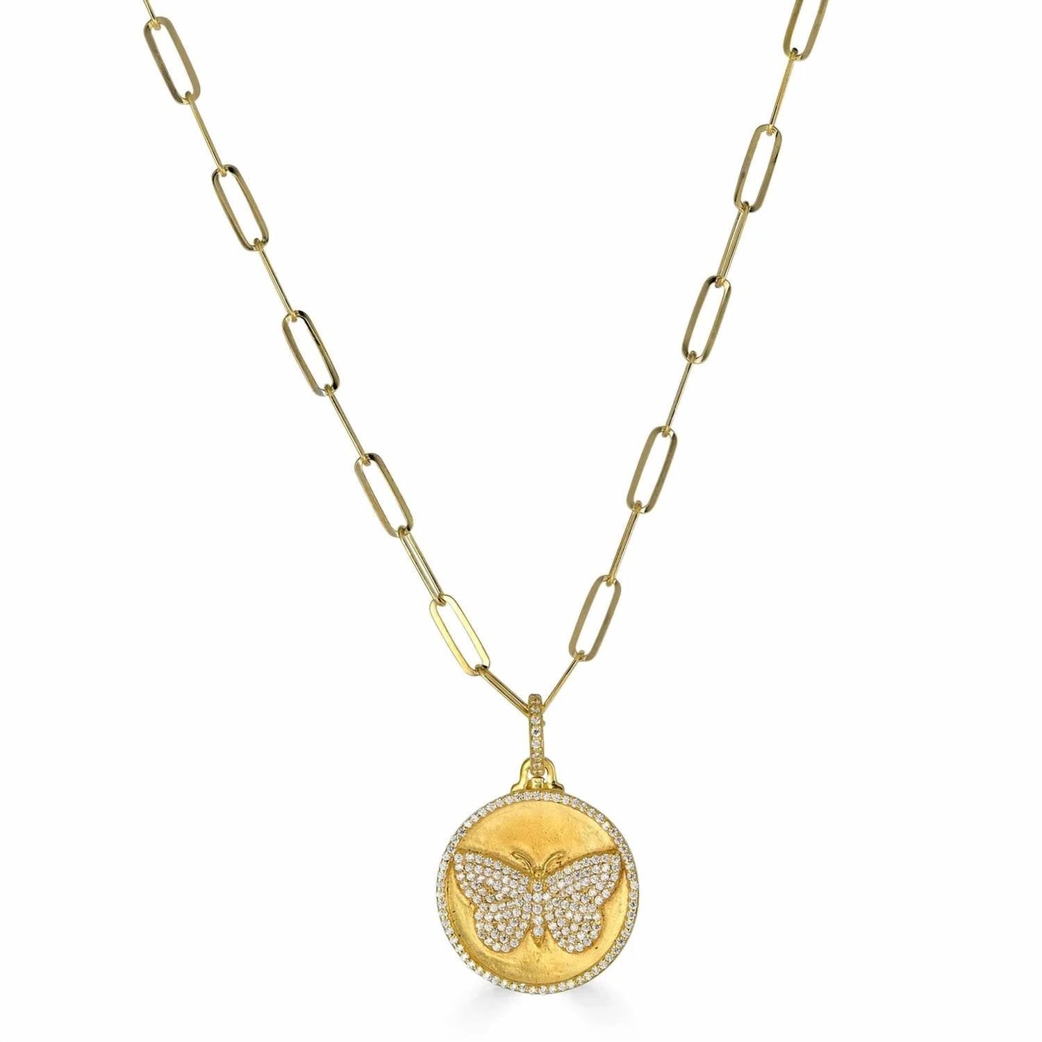 Rachel Reinhardt - Women's Pave Butterfly Necklace