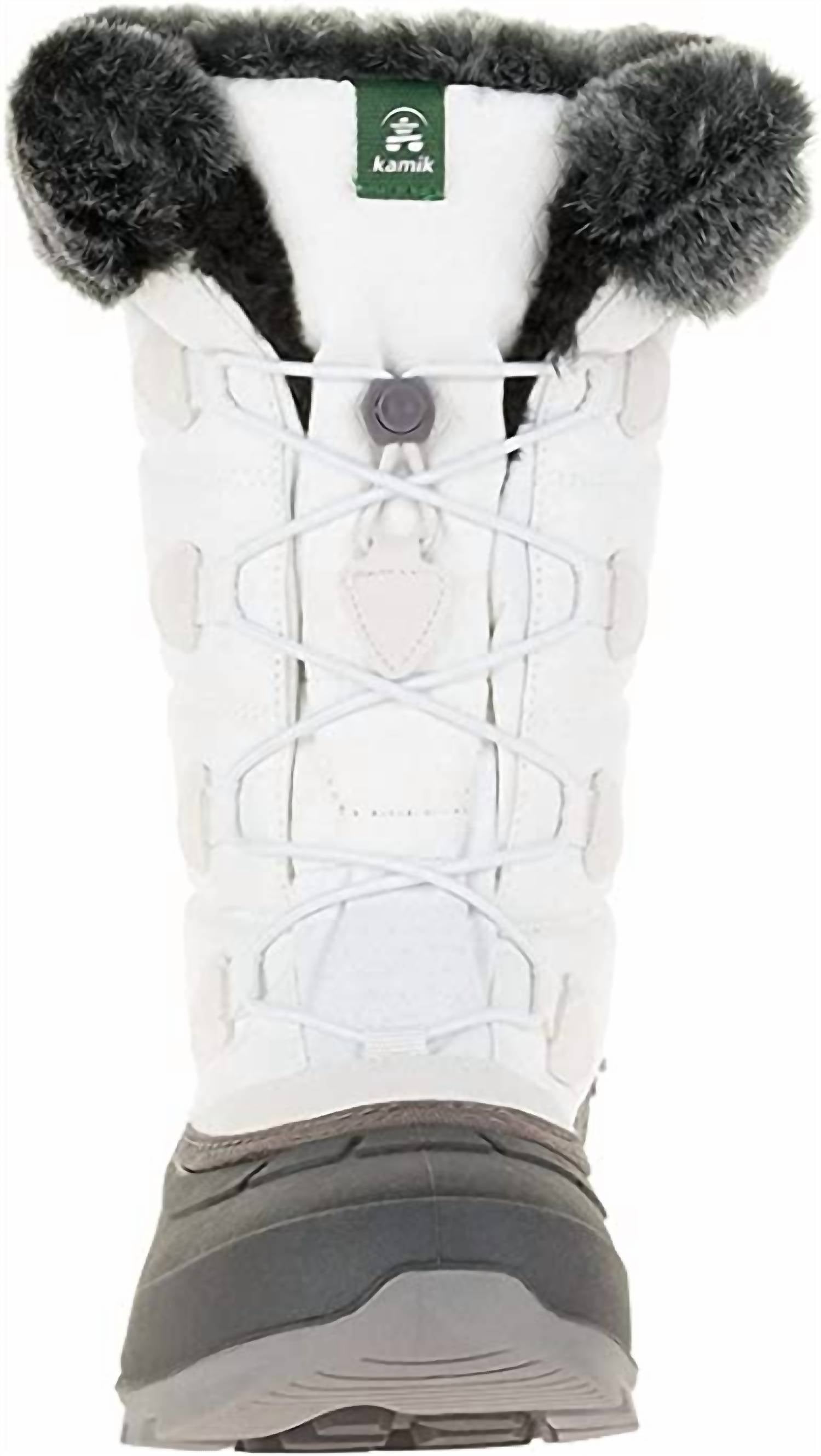 Kamik - Women's Momentum2 Pull On Rounded Toe Waterproof Fur Trim Ankle Snow Boots