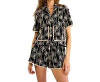 The Greii - Button Down Top & Drawstring Shorts Set