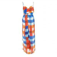 Mara Hoffman - Wrap-effect Plaid Checked Tencel Maxi Dress
