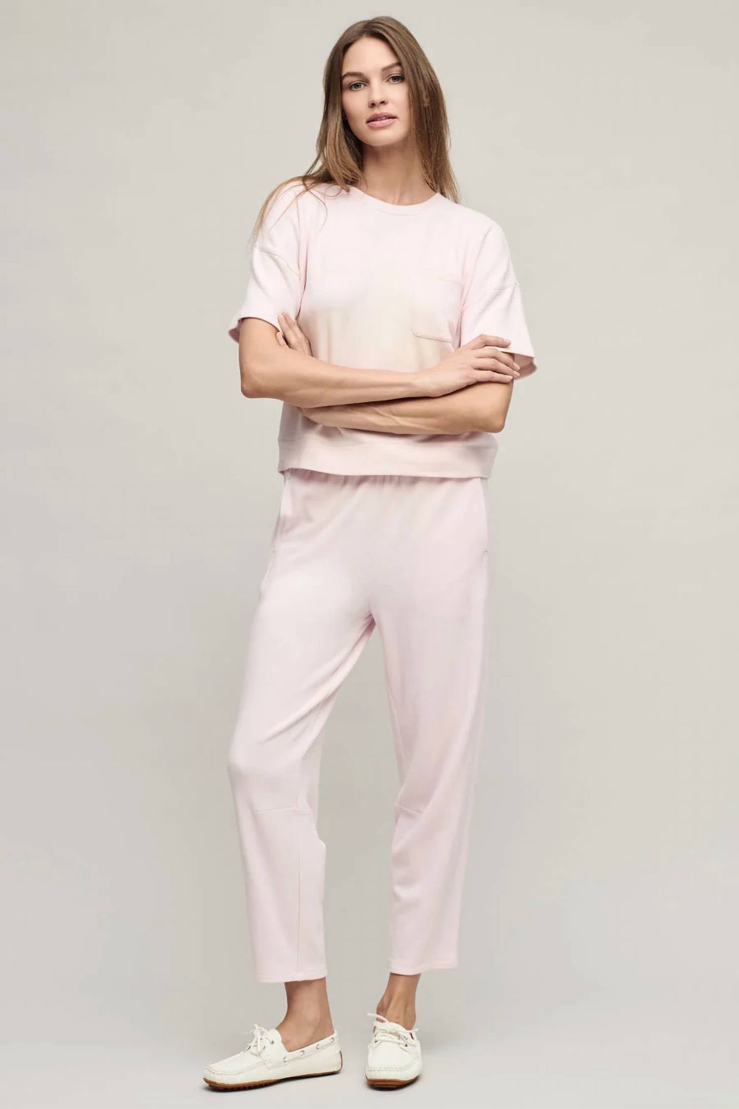 Barefoot Dreams - Brushed Fleece Seamed Ankle Pant
