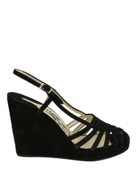 Salvatore Ferragamo - Women's Claretta Suede Wedge Sandal