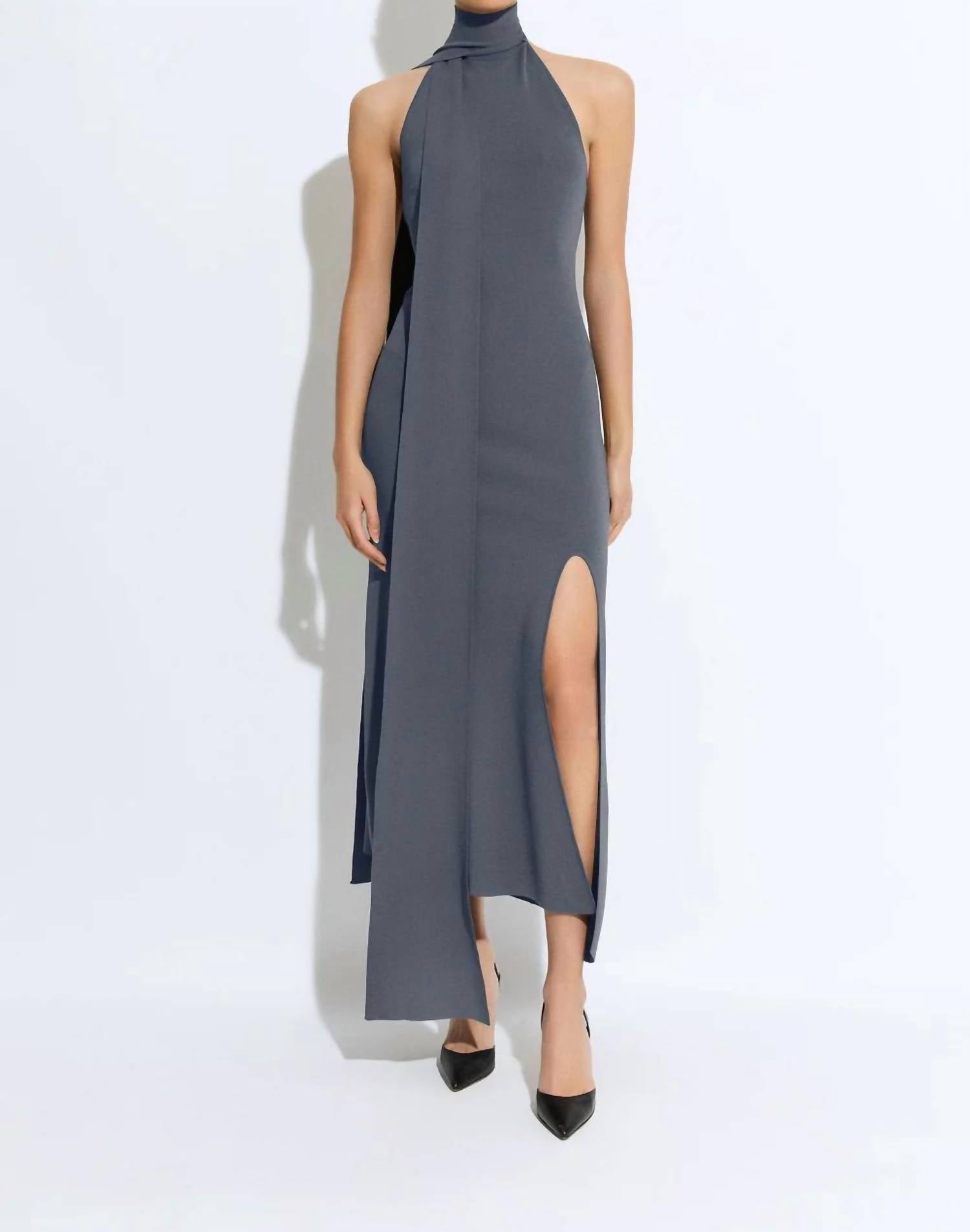 Lapointe - Matte Viscose Halterneck Dress