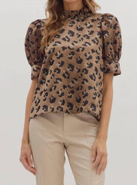 Entro - Short Puff Sleeve Top
