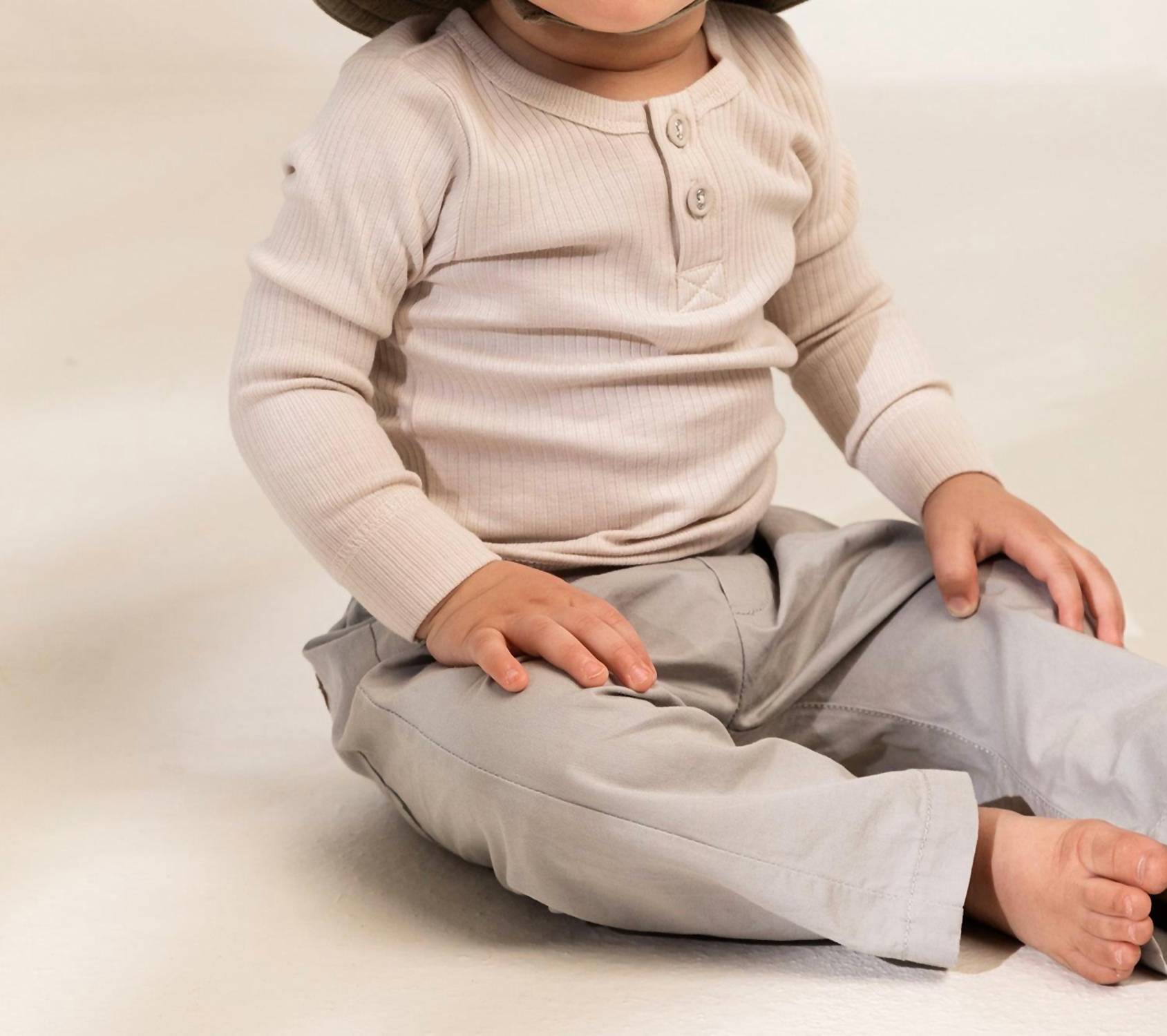 BOYS RIBBED LONG SLEEVE HENLEY SHIRT
