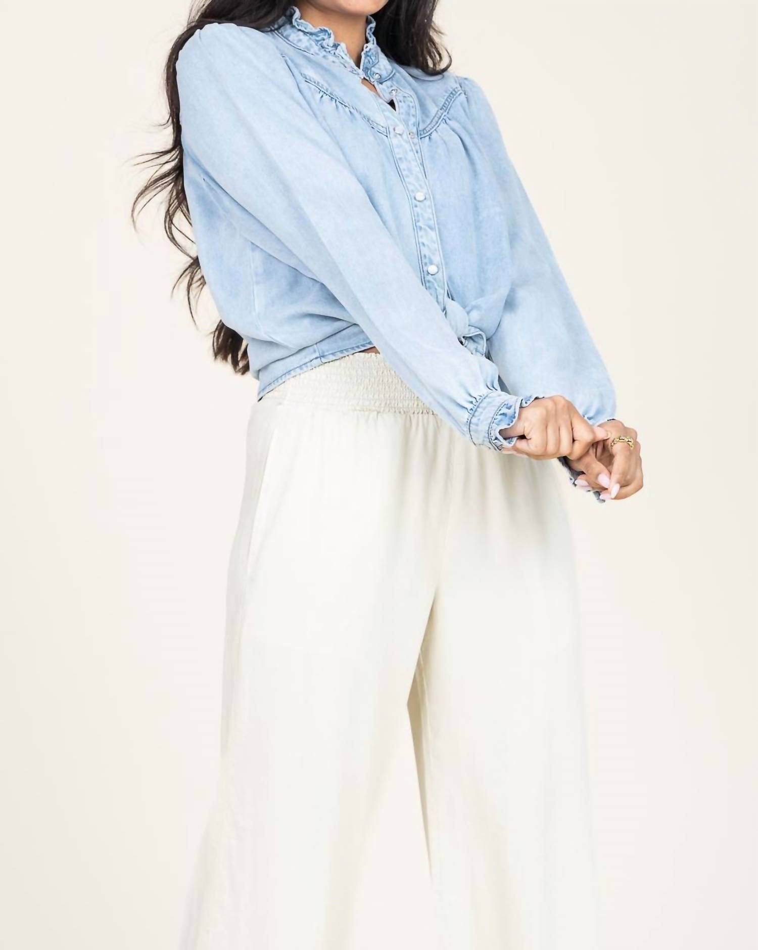 Suncoo - Lorena Denim Blouse