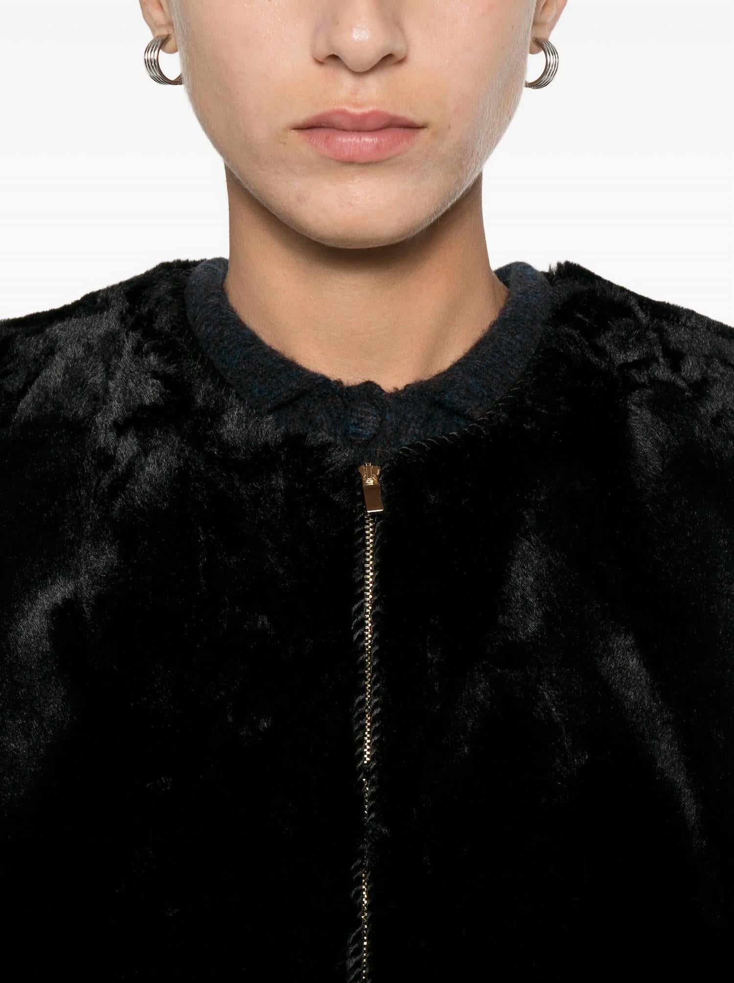 forte forte Eco Fur Vest in black - women's jacket - view 5