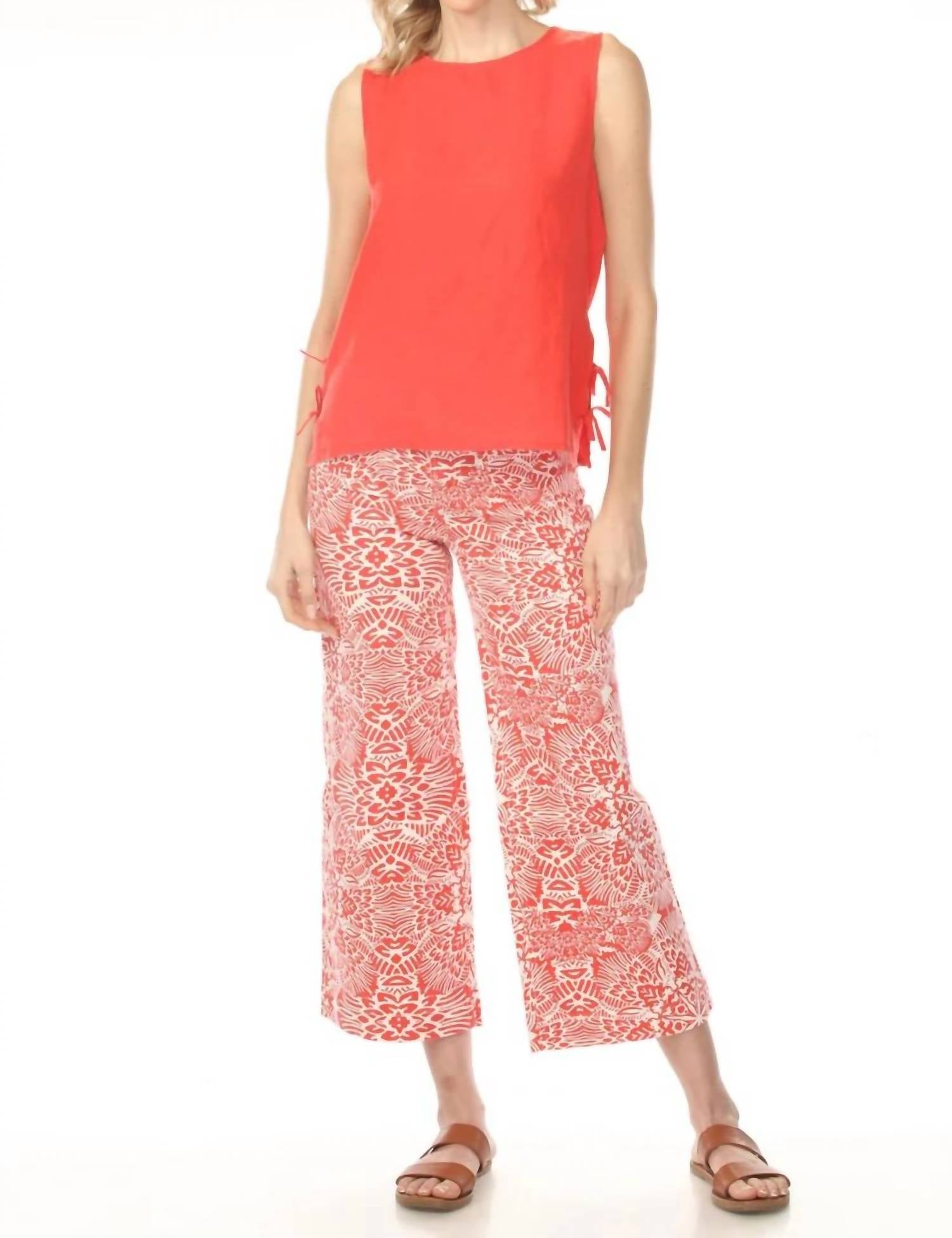 Charlie B - Cropped Flared Patch Pant