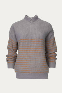 RIBBED HALF-ZIP SWEATER