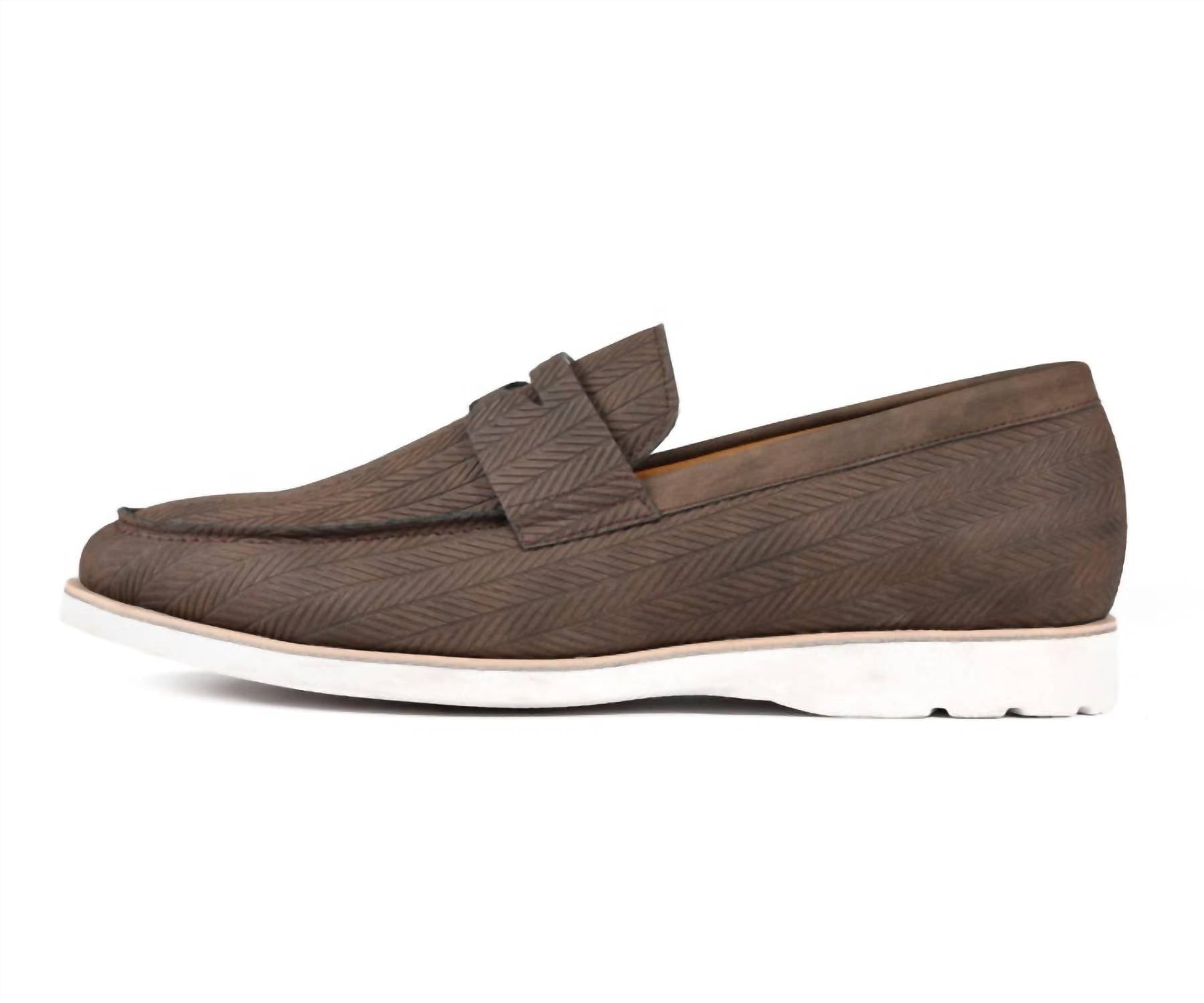 Amali Men's Elias Loafer in brown - men's loafer - detail view