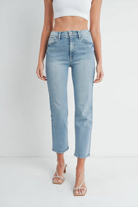 Just Black Denim - High-rise Classic Straight Jeans