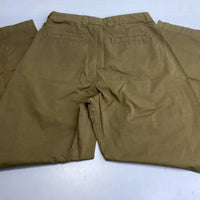 Lemaire Women's Garment-dyed Straight Leg Pants in brown - women's pants - detail view